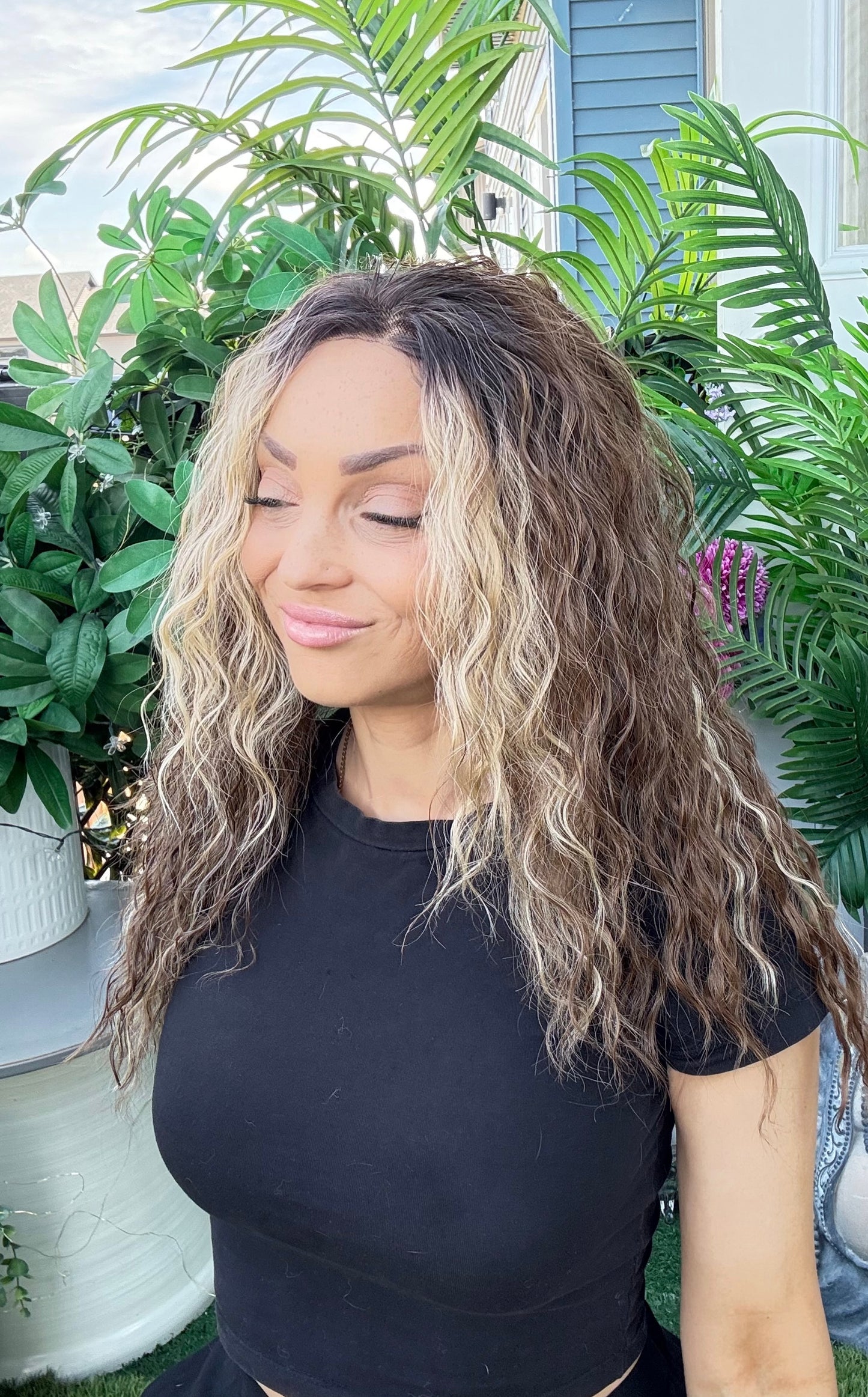 Blake “Mocha Swirl” 10x2 Lace Front Futura FibreWig image 2