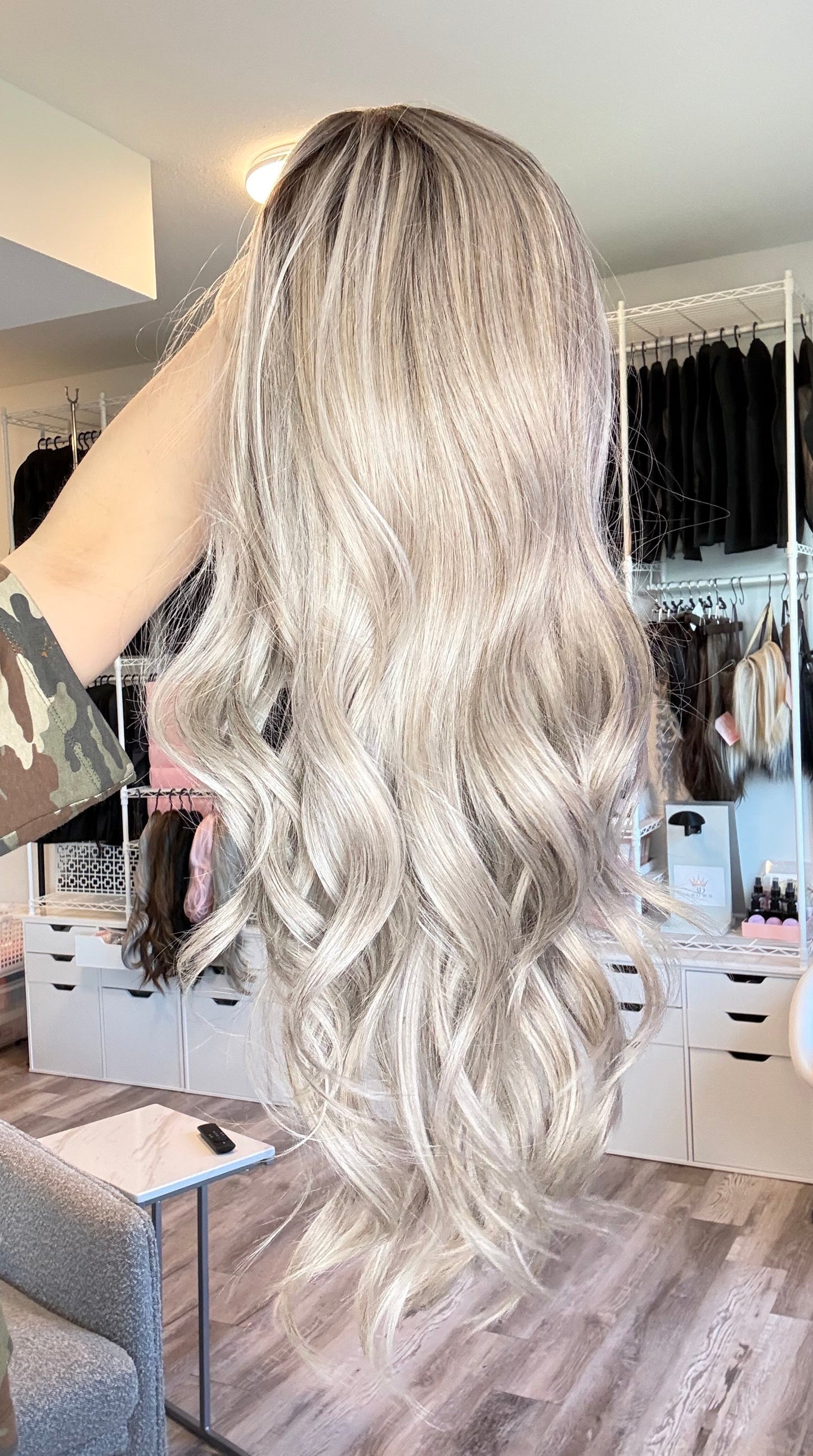 Rogue | Ash Blonde Rooted 13×4 Lace Front Wig