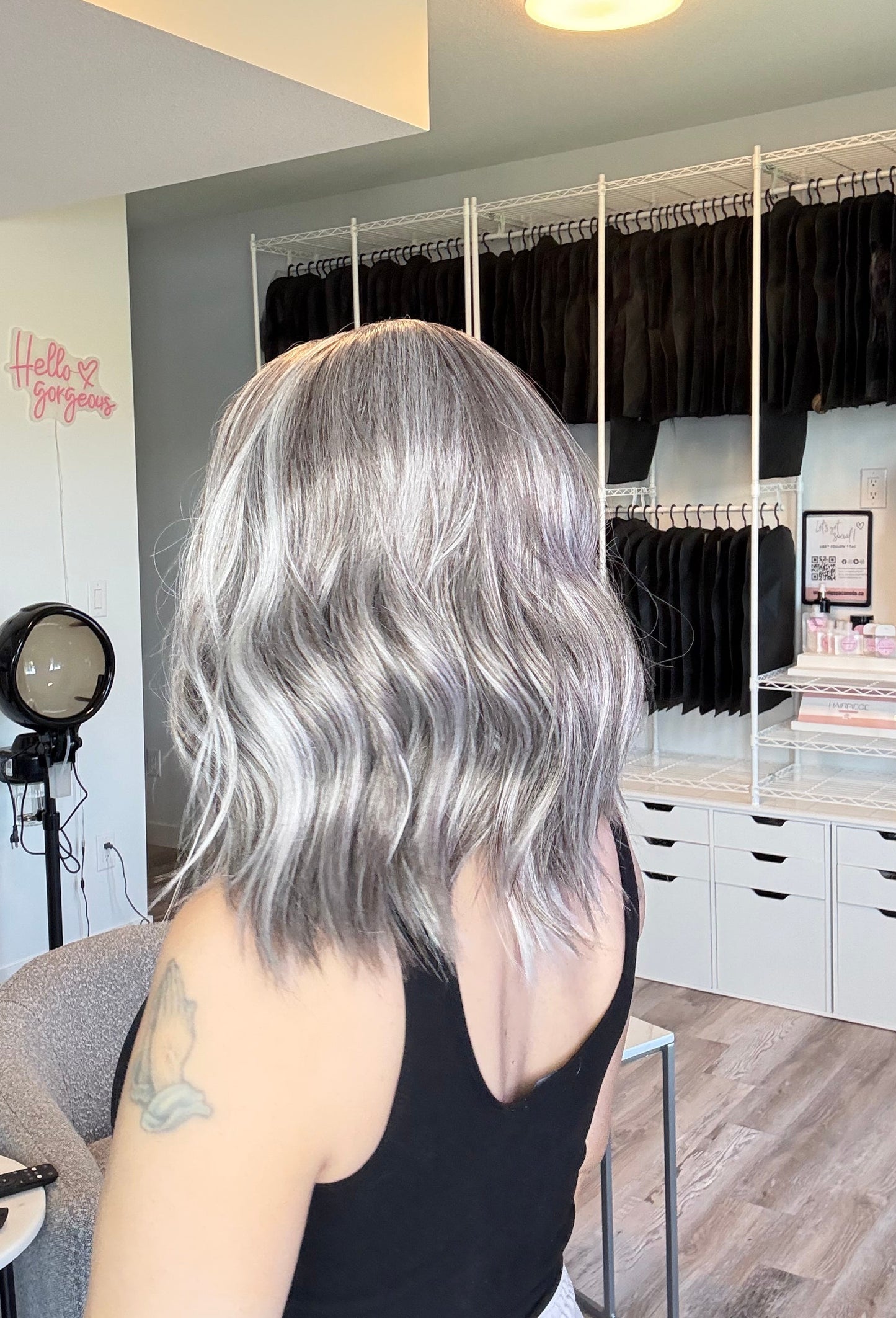 Silver Mist | 13x6 Transparent French Lace Front | 16” | Heat-Safe Futura Fibre