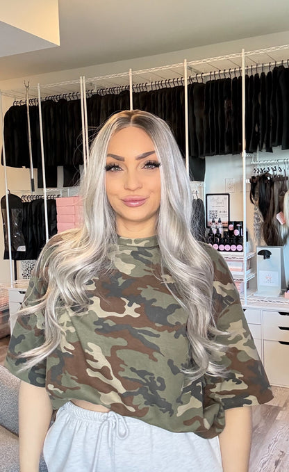 Rogue | Ash Blonde Rooted 13×4 Lace Front Wig