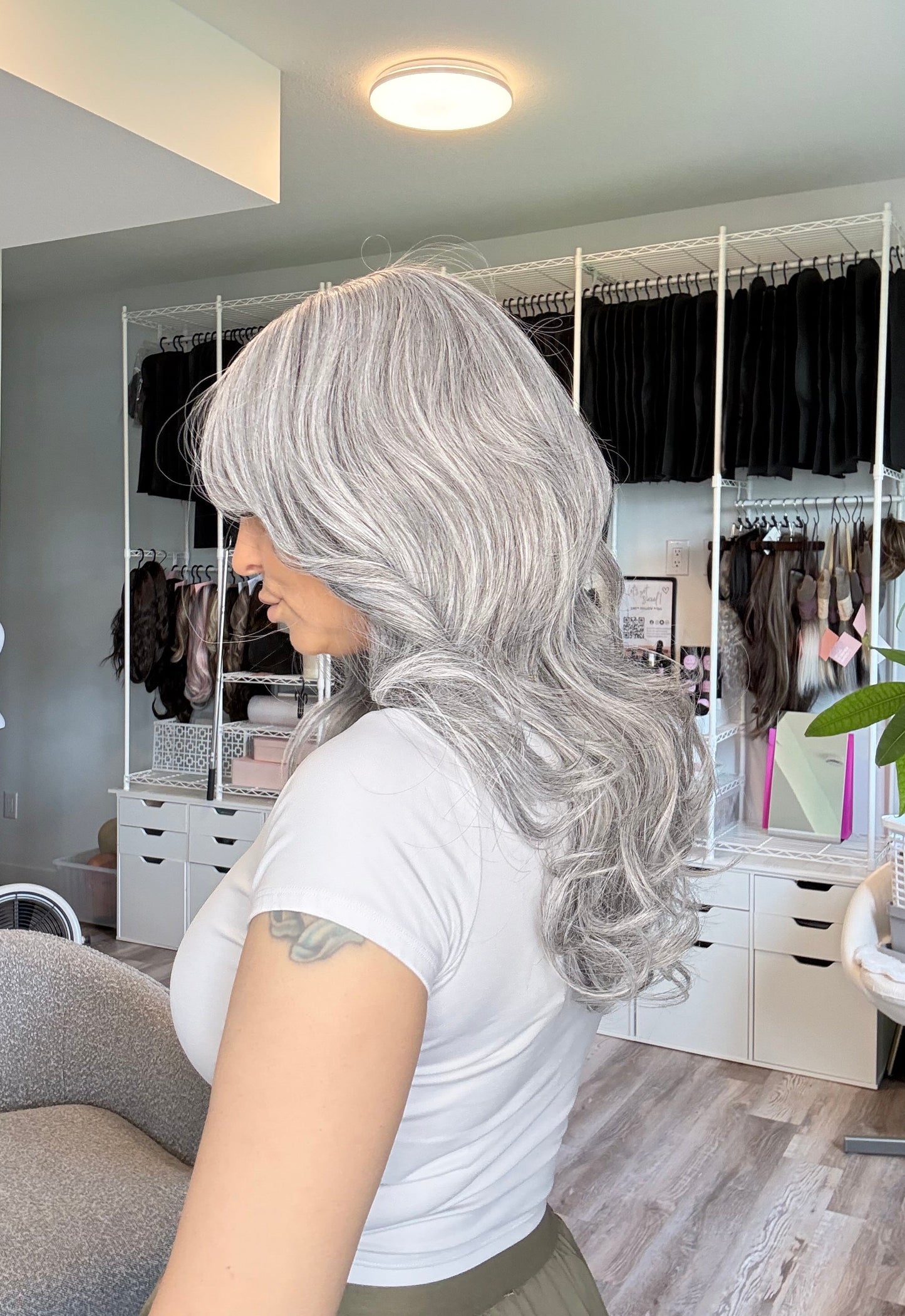 Silver Fox | Non-Lace Wig | Silver Grey | Heat Safe Synthetic