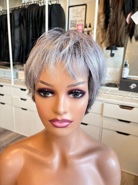 Ellen Wille Hair Power Pixie Wig | Grey & Pink-Purple | The Wig Vault