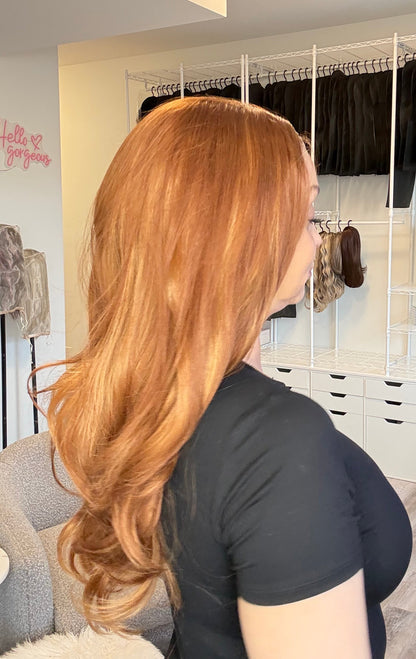 Jolene – 13x4 Lace Front Wig | 23–24” | Warm Copper Blend