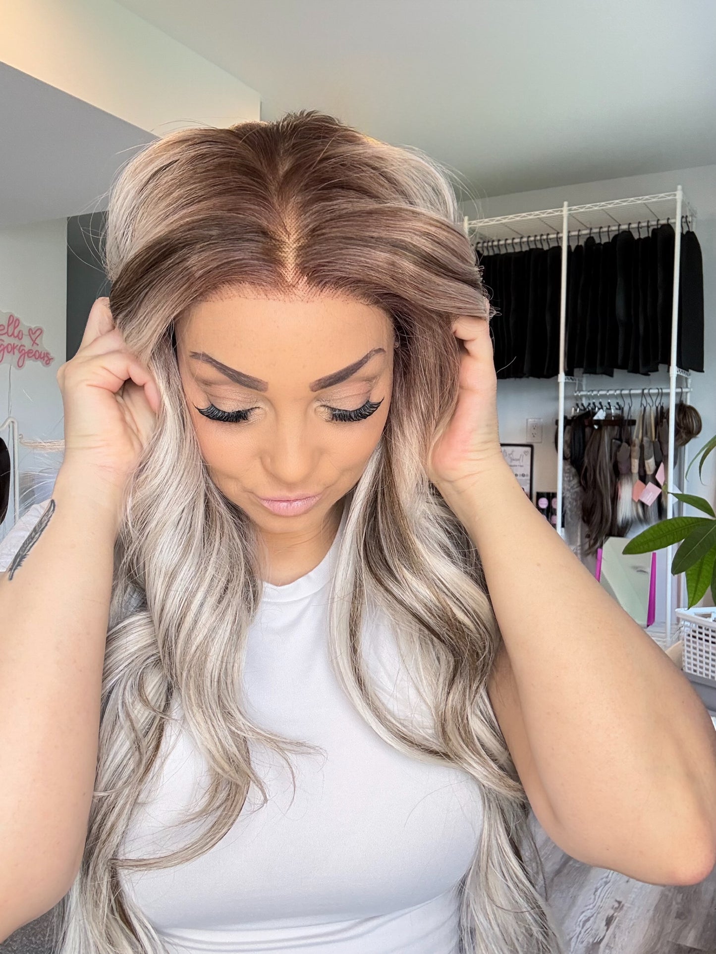 Cinderella Luxe - 13x6 Lace Front Wig | 30” | Light Apricot-Pink Blonde