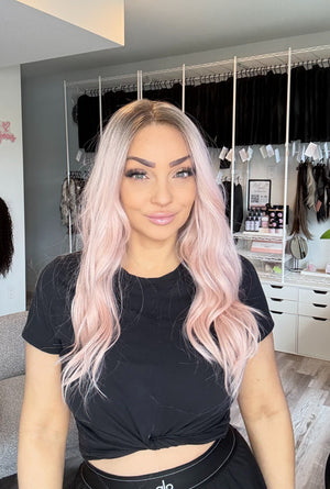 Rosalie -13x6 Swiss Lace Front Wig | 23” | Blush Blonde Melt