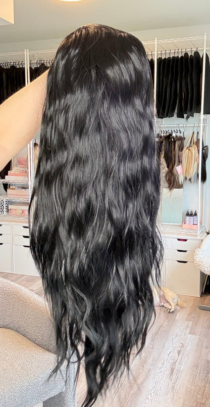 Ebony - Headband Wig | 28” | Soft Black