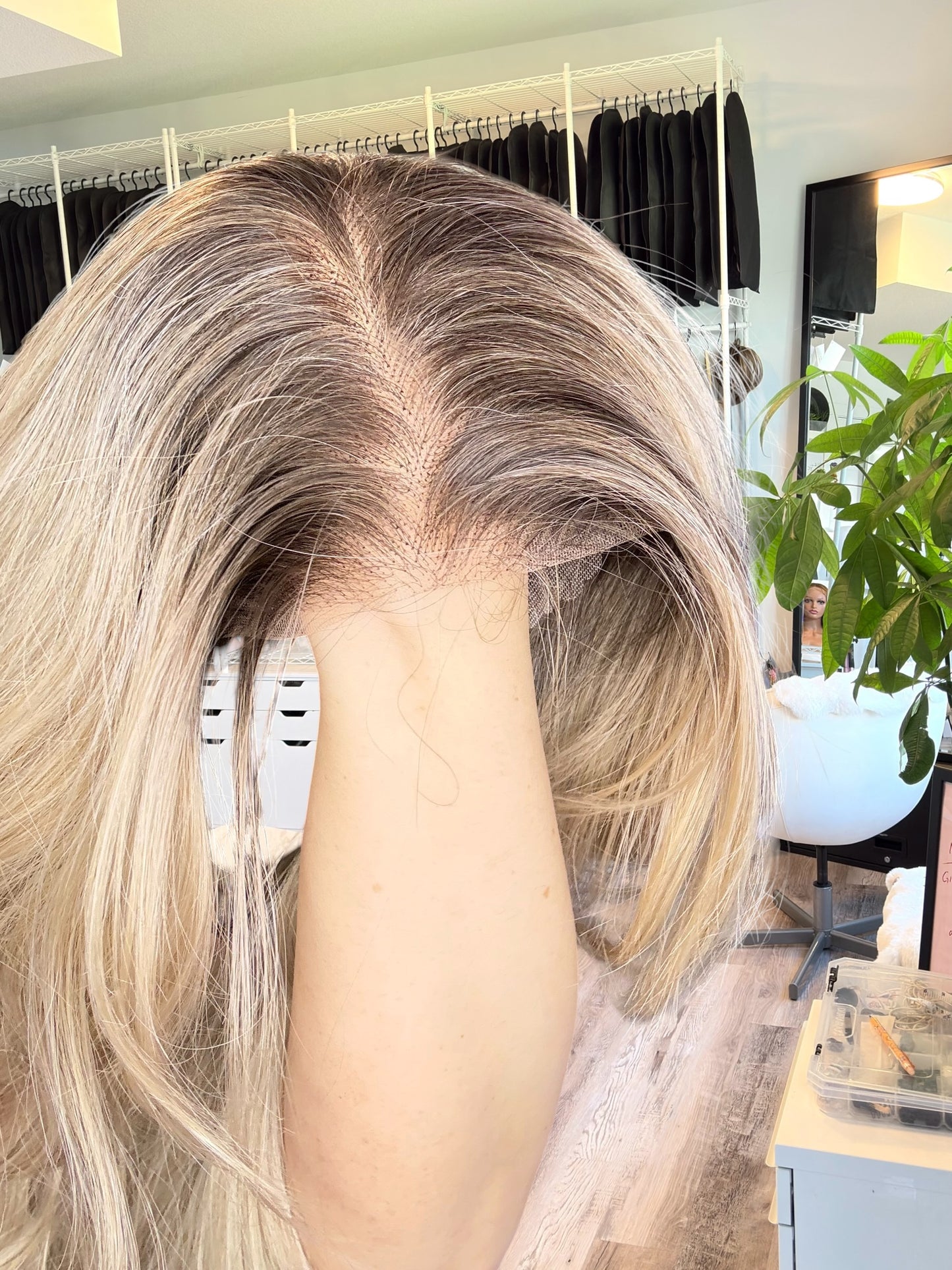 Carmal | 13×6 Transparent French Lace Wig | 32” | Heat Safe Synthetic Fibres