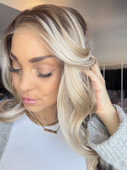 Mercedes Z321 – 13x4 Lace Front Wig | 12–21” | Dimensional Blonde Blend