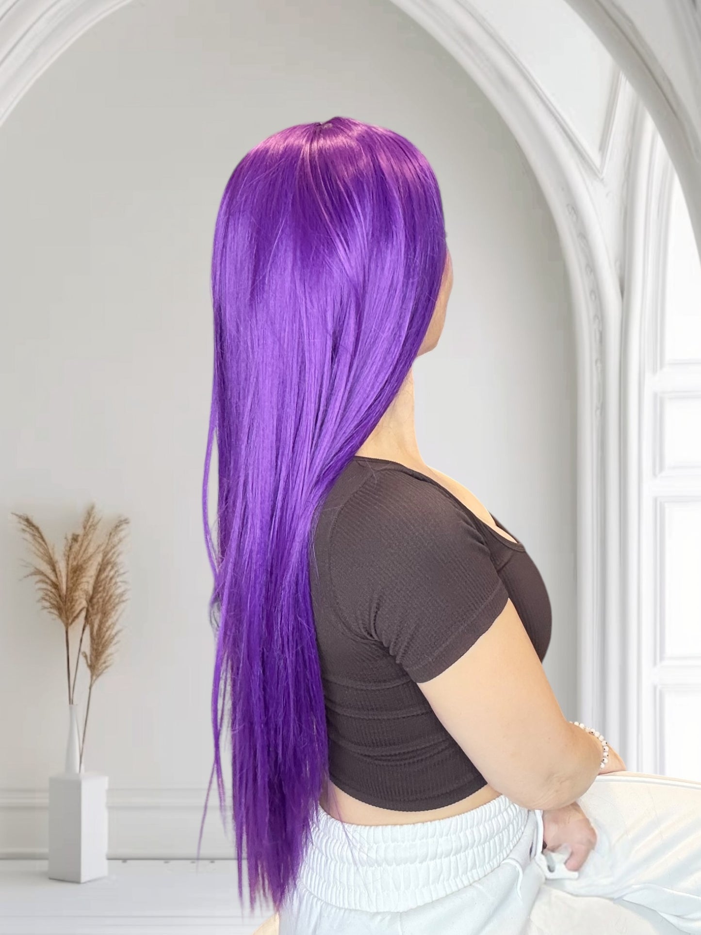 Violet T-Part Synthetic Lace Front Wig image 4