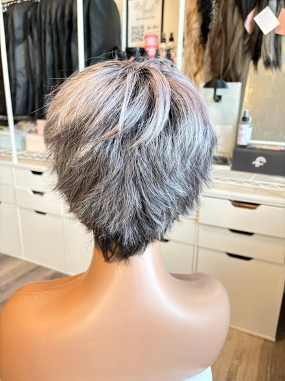 Ellen Wille Hair Power Pixie Wig | Grey & Pink-Purple | The Wig Vault