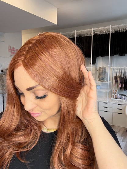Rose - Monofilament Wig | 26-28” | Ginger Copper Blend | Wigs Canada | Alberta Synthetic Wigs