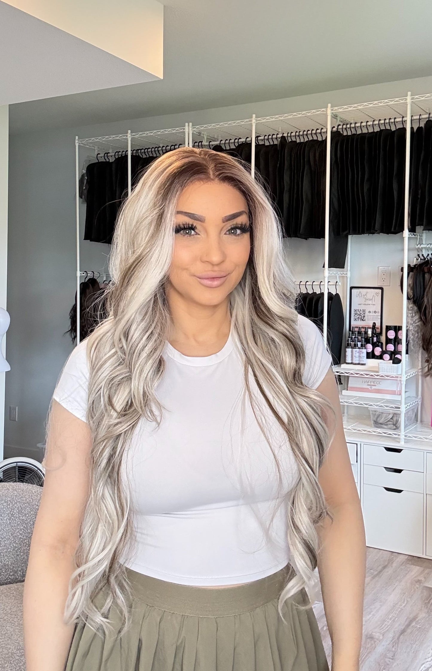 Cinderella Luxe - 13x6 Lace Front Wig | 30” | Light Apricot-Pink Blonde