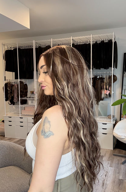 Maple Sugar | 13×3 Transparent French Lace Wig | 31” | Heat Safe Synthetic