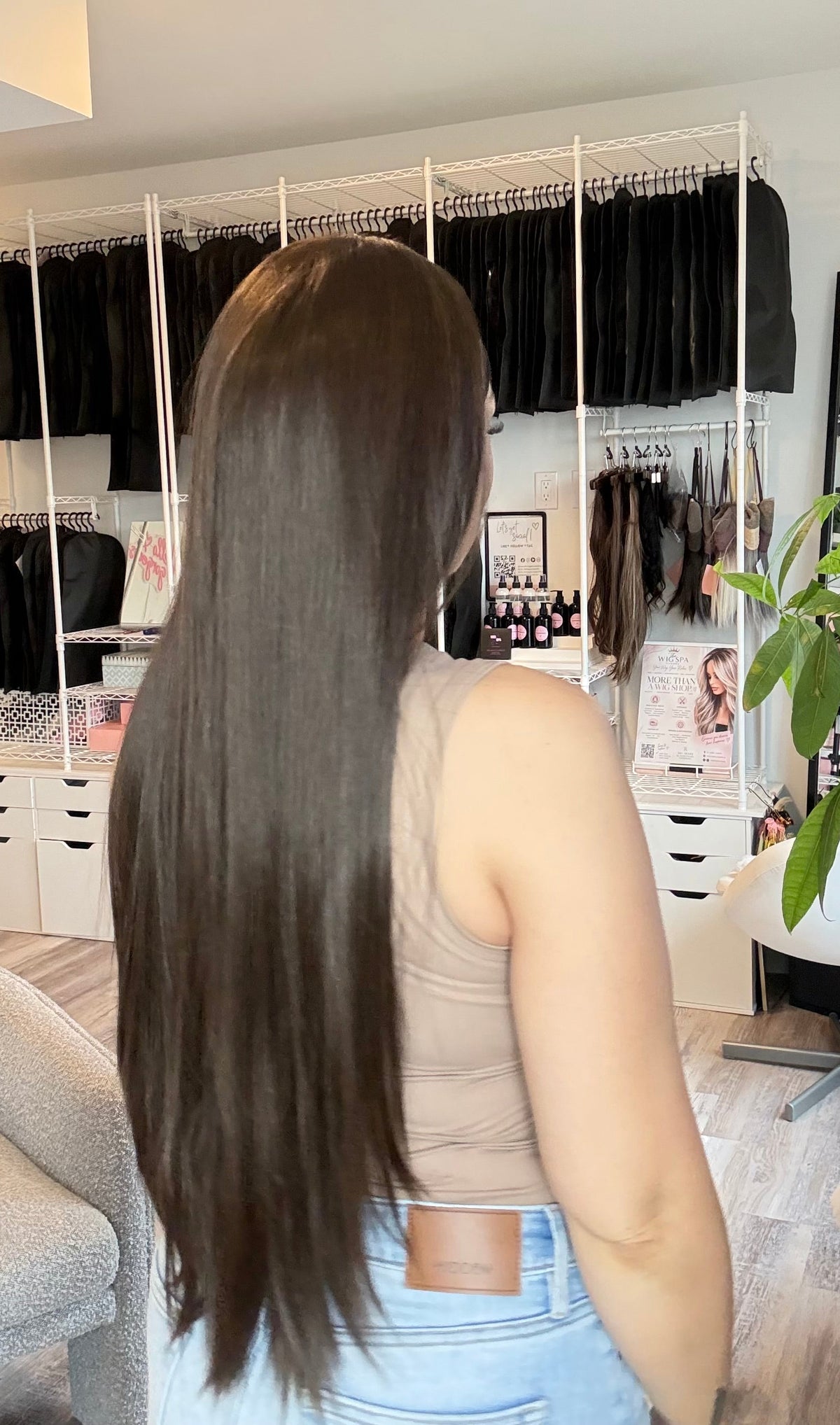 Tabitha 32” Brunette Headband Wig | One of One |Wigs Canada