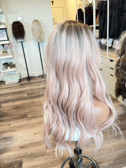 Rosalie -13x6 Swiss Lace Front Wig | 23” | Blush Blonde Melt
