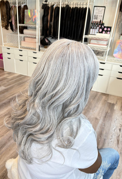 Silver Fox | Non-Lace Wig | Silver Grey | Heat Safe Synthetic