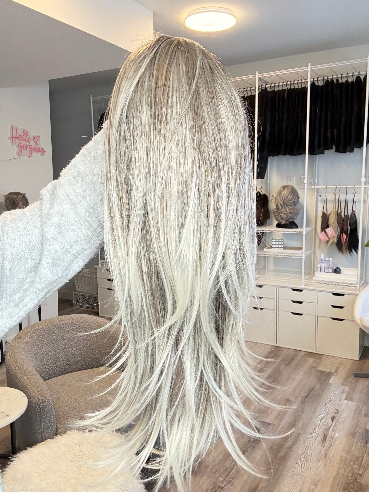 Phantom – 13x6 Lace Front Wig | 24–25” | Cool-Toned Silver Blend