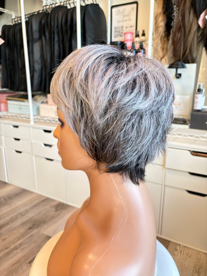 Ellen Wille Hair Power Pixie Wig | Grey & Pink-Purple | The Wig Vault
