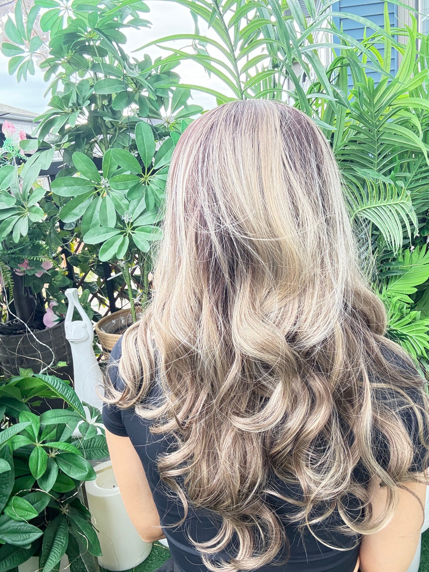 Amelia - 13x4 Lace Front Wig | 24 Inches | Brown with Blonde 13x4 Lace Front Wig image 4