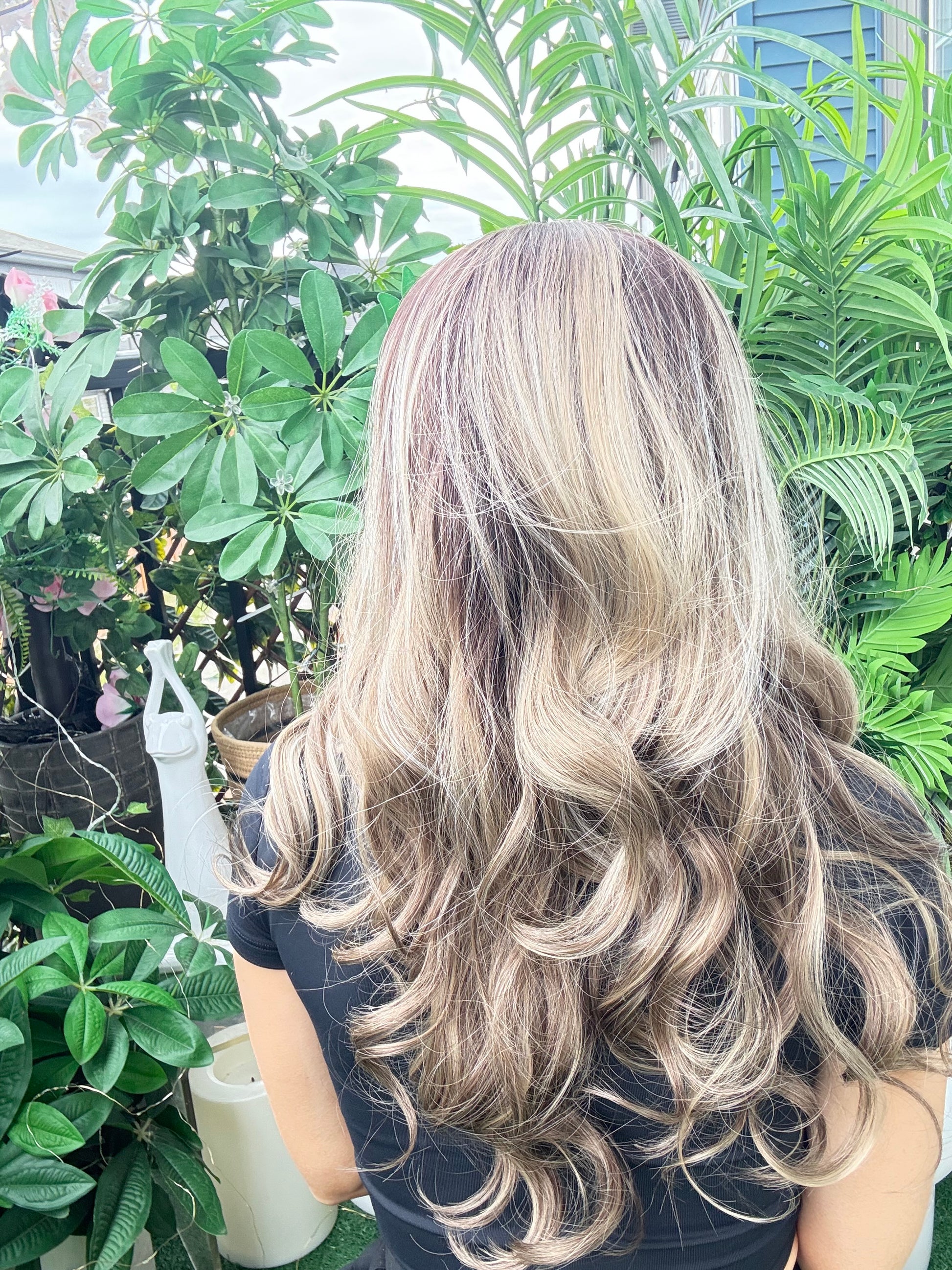 Amelia - 13x4 Lace Front Wig | 24 Inches | Brown with Blonde 13x4 Lace Front Wig image 4