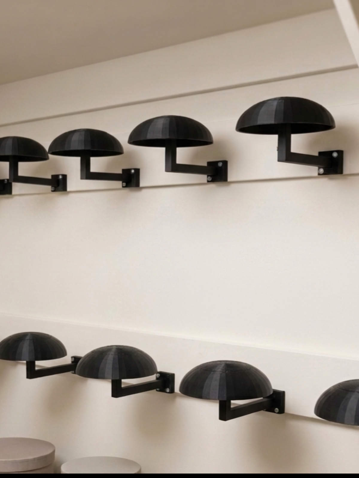 3D Printed Wall-Mounted Wig Stand