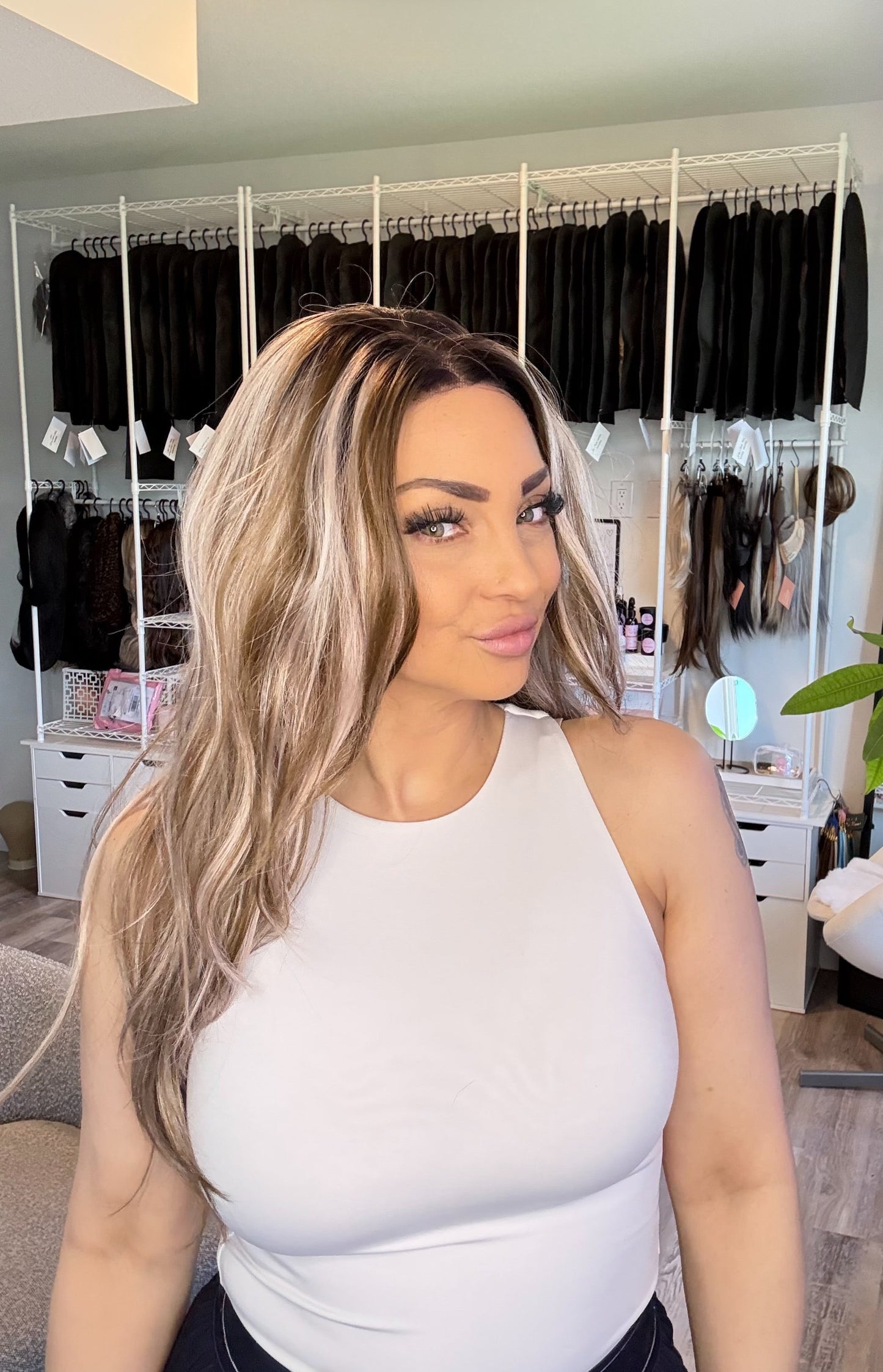 Madison Blush | 13×6 Transparent French Lace Wig | One-of-One