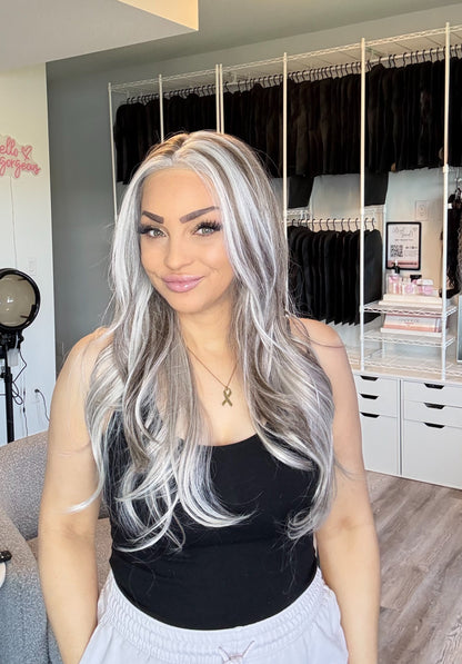 Anastasia - Perruque Lace Front 13x6 | 25” | Blond glacé frontal