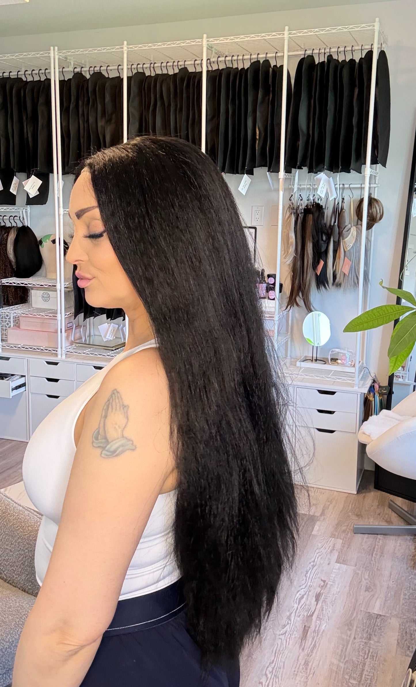 Jade | Kinky Yaki T-Part Wig | 32” | Full Density