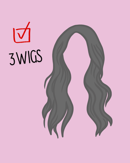 Wig Add-On:  Elastic Drawstring Adjustment with Toggle