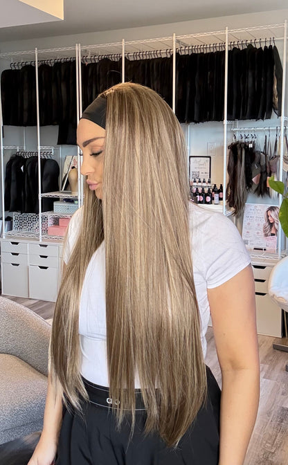 Ren 32” Blonde Brunette Tones Headband Wig | Wigs Canada