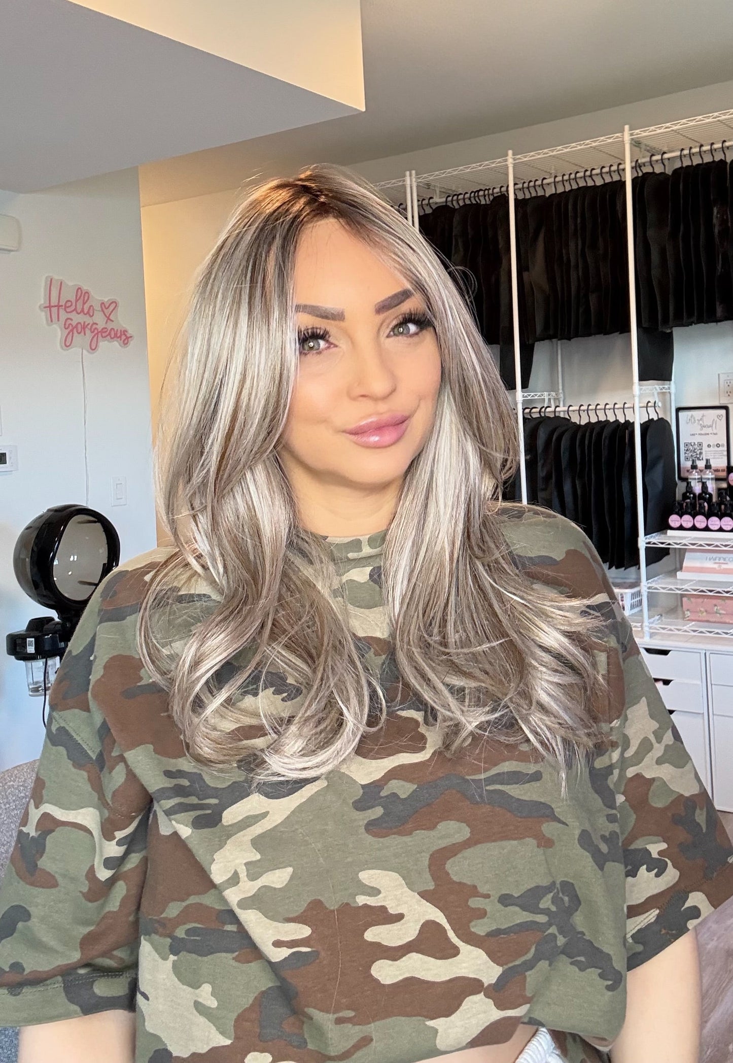 Julia | Dimensional Rooted Blonde Monofilament Wig
