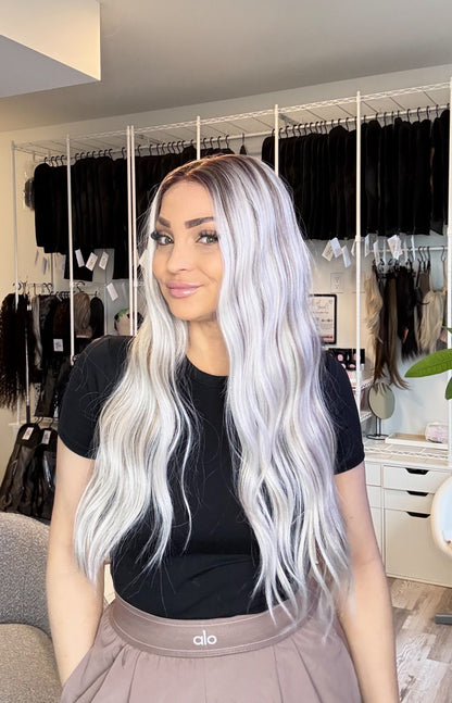 Mellissa - 13x6 Lace Front Wig | 28” | Rooted Cool Blonde Blend