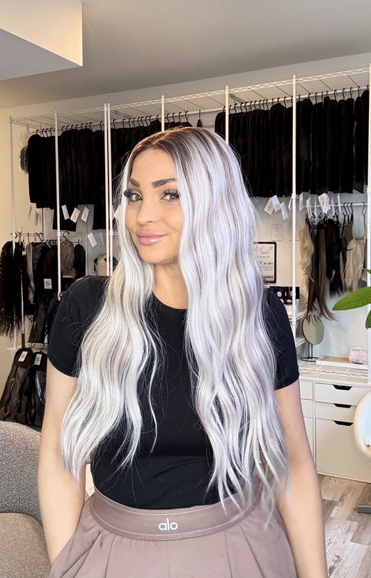 Mellissa - 13x6 Lace Front Wig | 28” | Rooted Cool Blonde Blend