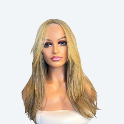Style# 29 Kaylie – Wig Vault | 13x4 Lace Front | 26” | Light Brown with Blonde Highlights