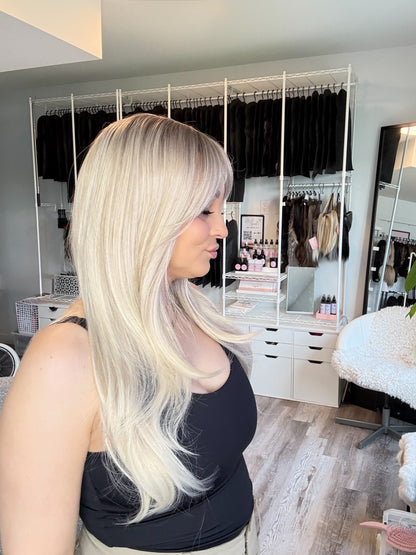 Elsa Blonde Wig with Wispy Bangs | SWLC6344-4BL24