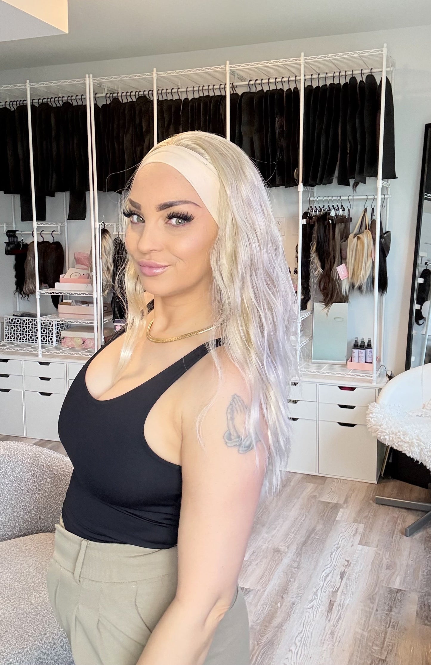 Lucy Headband Wig | Heat-Safe Synthetic | Wig Spa Canada