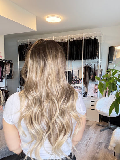Adelaide- HF-14–01 | Brown Blonde Ombré Lace Front Wig | The Wig Spa Canada