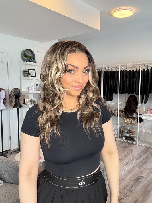 (New Arrival Drop) Shauna K115 – 13x4 Lace Front Wig | 14–20” | Dimensional Blonde Brunette Blend