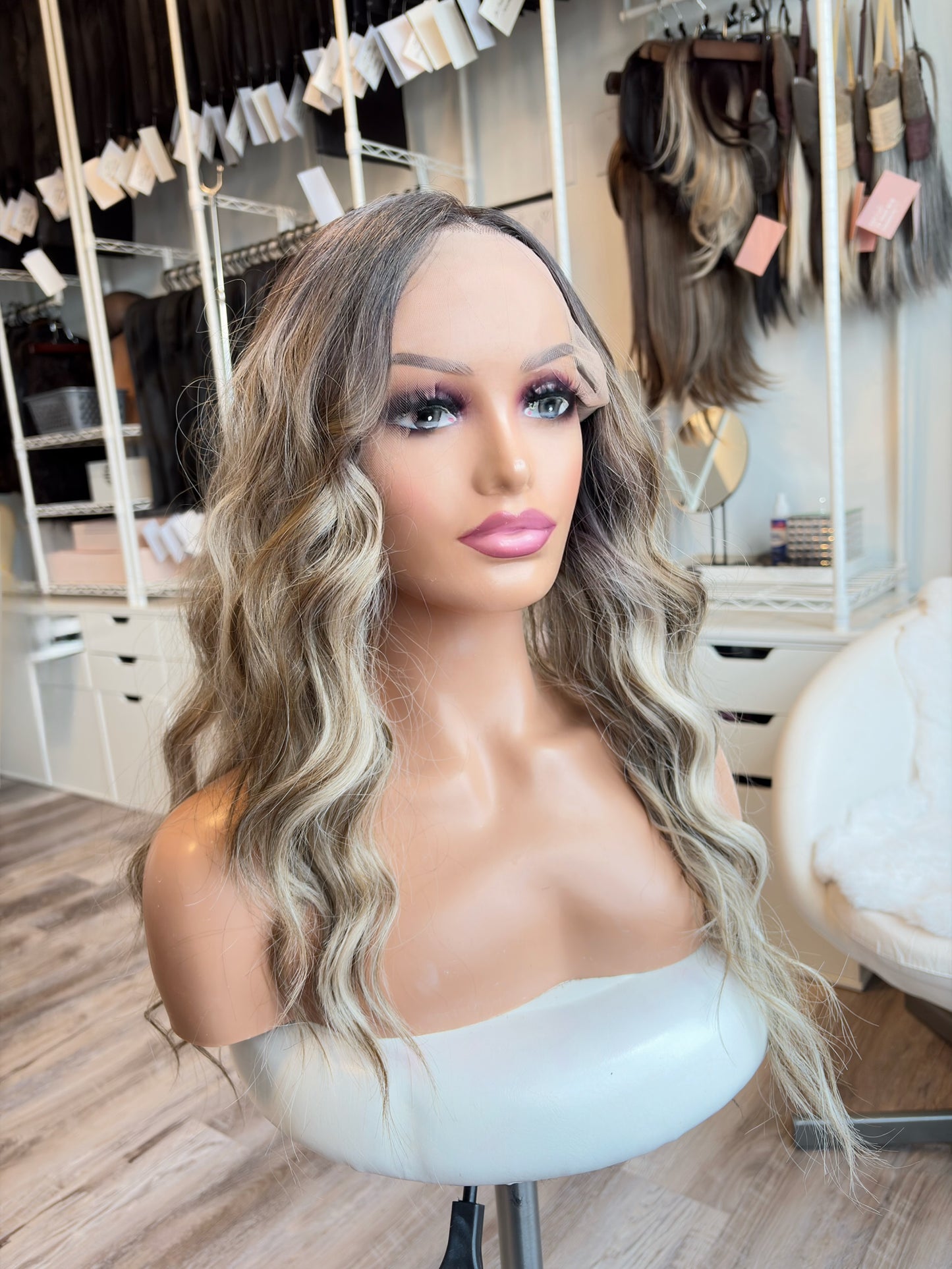 Brianna -13x6 Swiss Lace Front Wig | 24” | Dimensional Blonde Blend