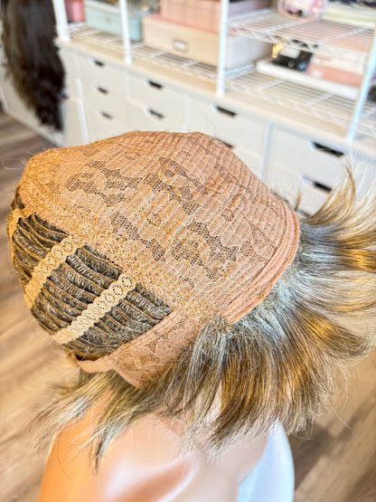 Noriko Collection Highlighted Short Wig | The Wig Vault