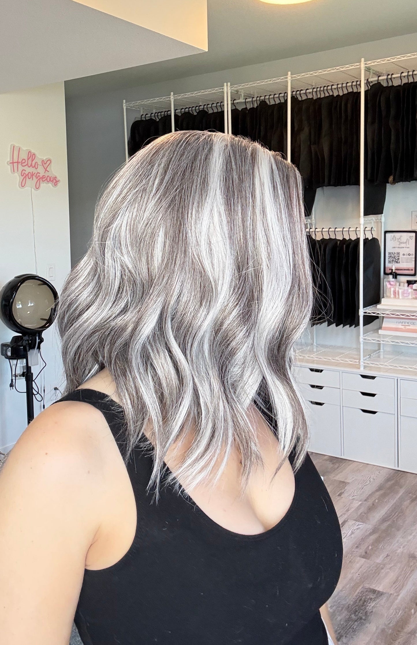 Silver Mist | 13x6 Transparent French Lace Front | 16” | Heat-Safe Futura Fibre