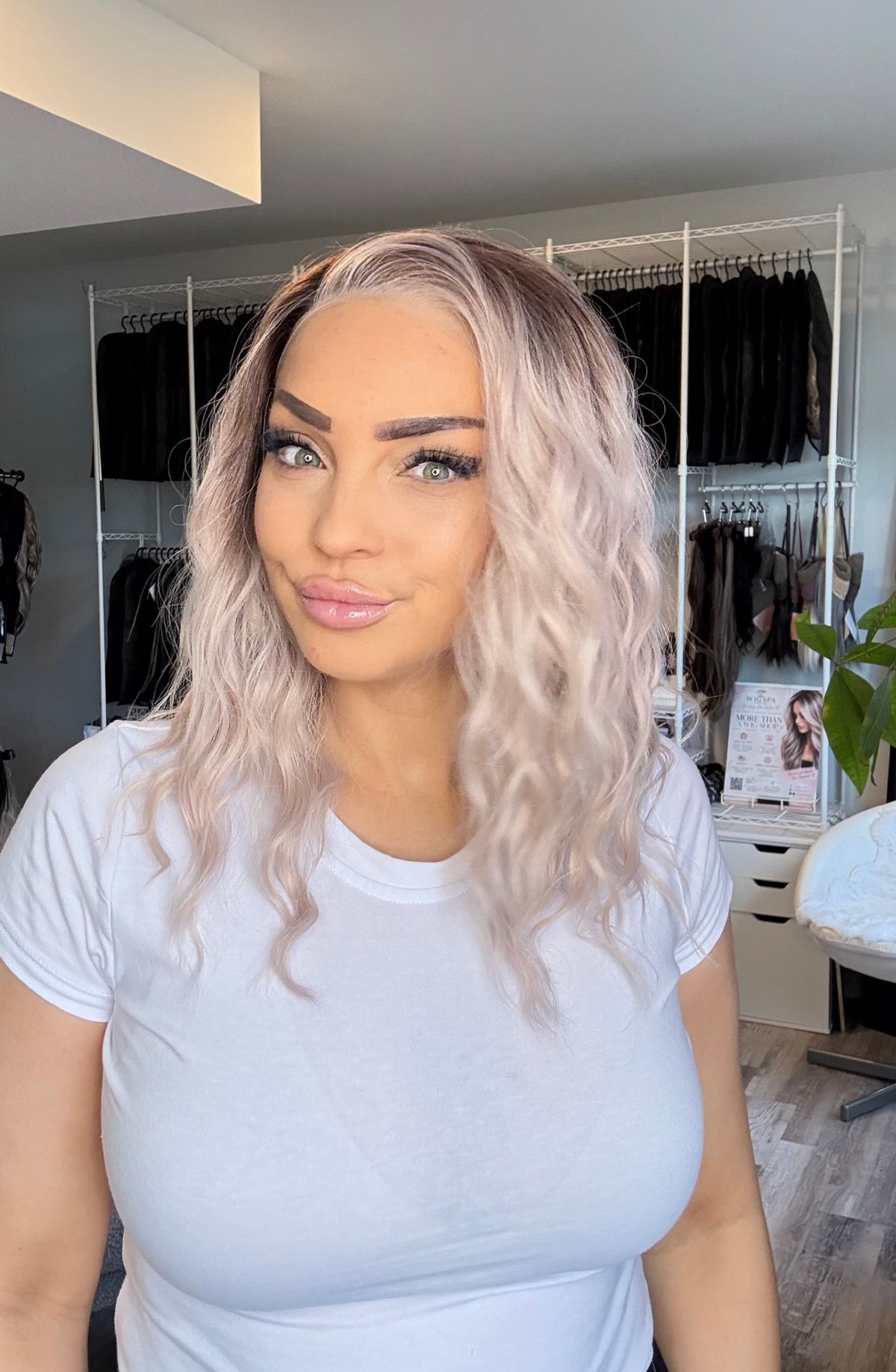 Cloud 9 - IMH-2 | 18” Scandinavian Hairline 13×4 Transparent Lace Front Wig
