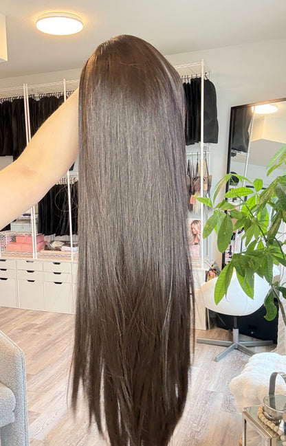 Tabitha 32” Brunette Headband Wig | One of One |Wigs Canada