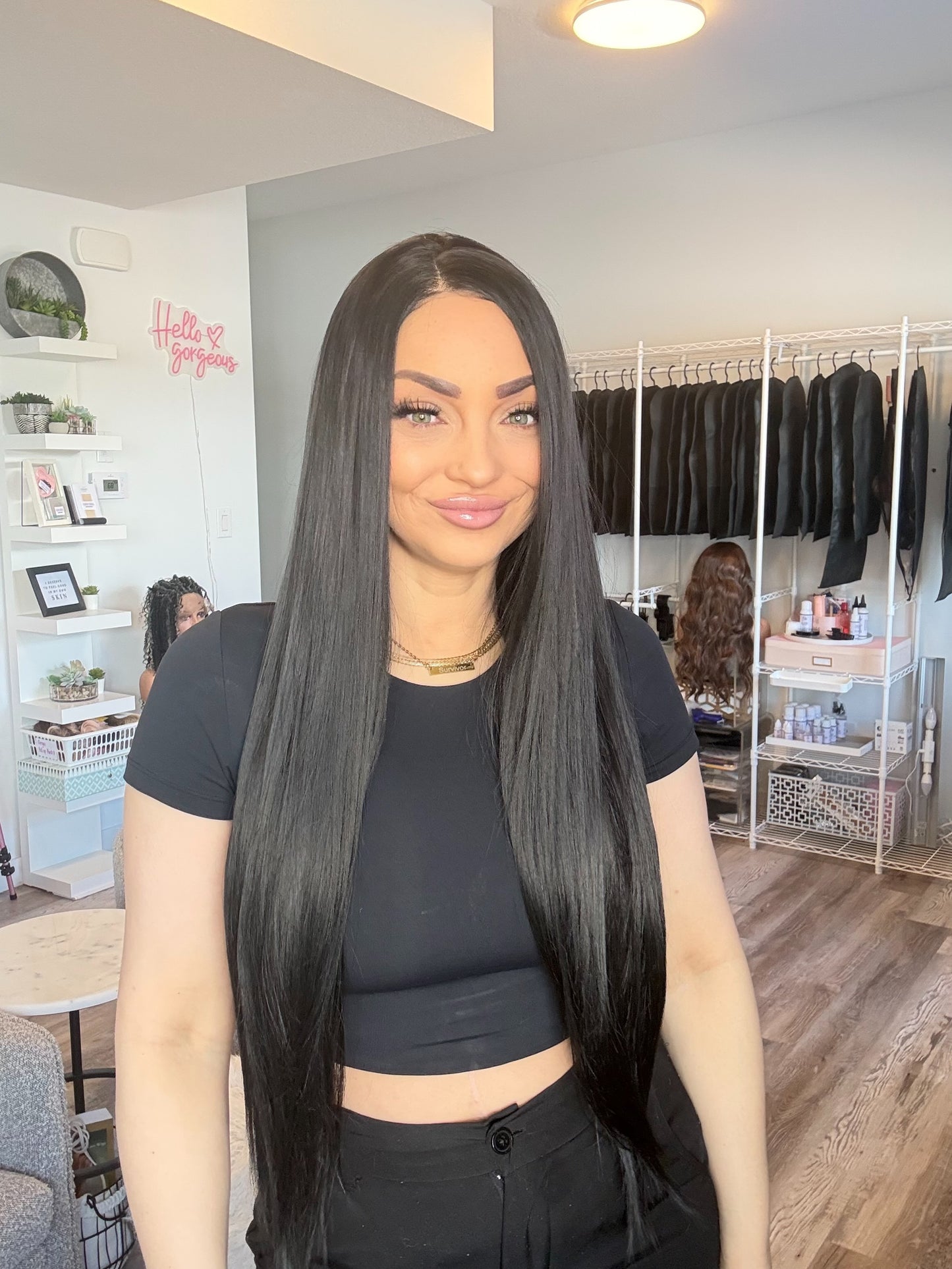 Noir Silk – Full Lace | 32” | Jet Black Silk Straight