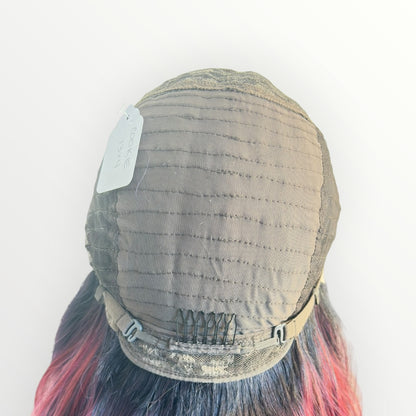Style #28 Cookie - Wig Vault | 13x4 Lace Front | 30” | Burgundy Red with Purple & Black Highlights