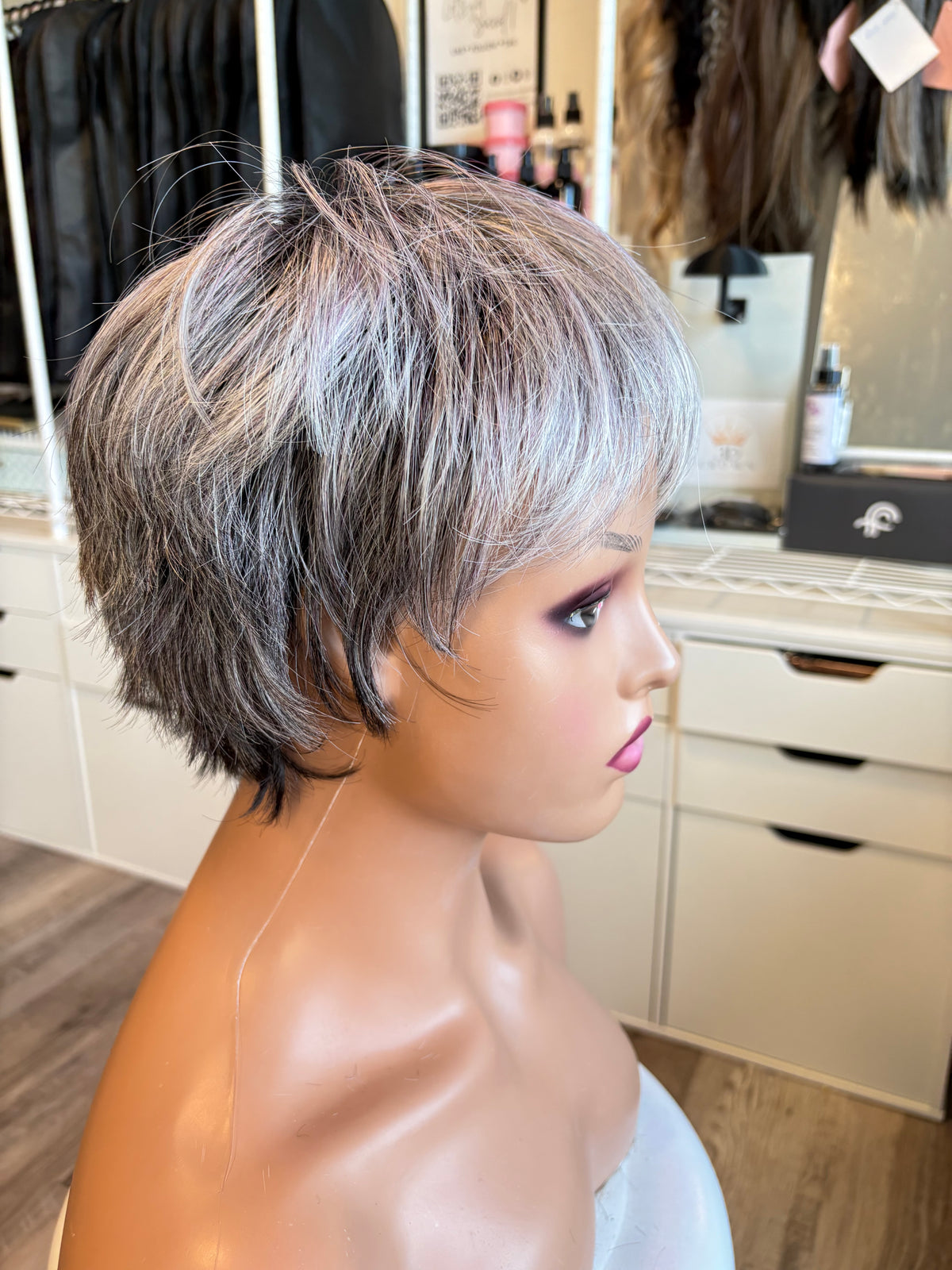 Ellen Wille Hair Power Pixie Wig | Grey & Pink-Purple | The Wig Vault