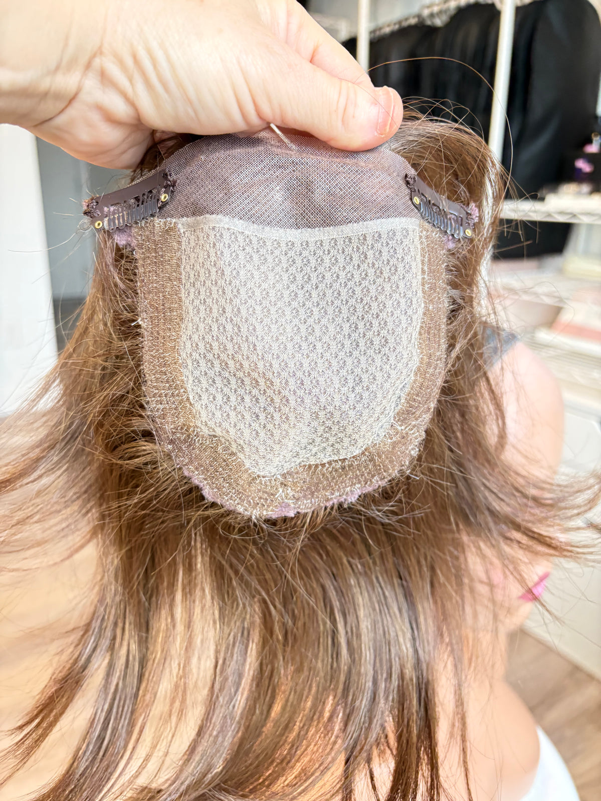 RILEY | 6×6 Monofilament Topper | Heat-Safe | Ready-to-Wear Hair Topper