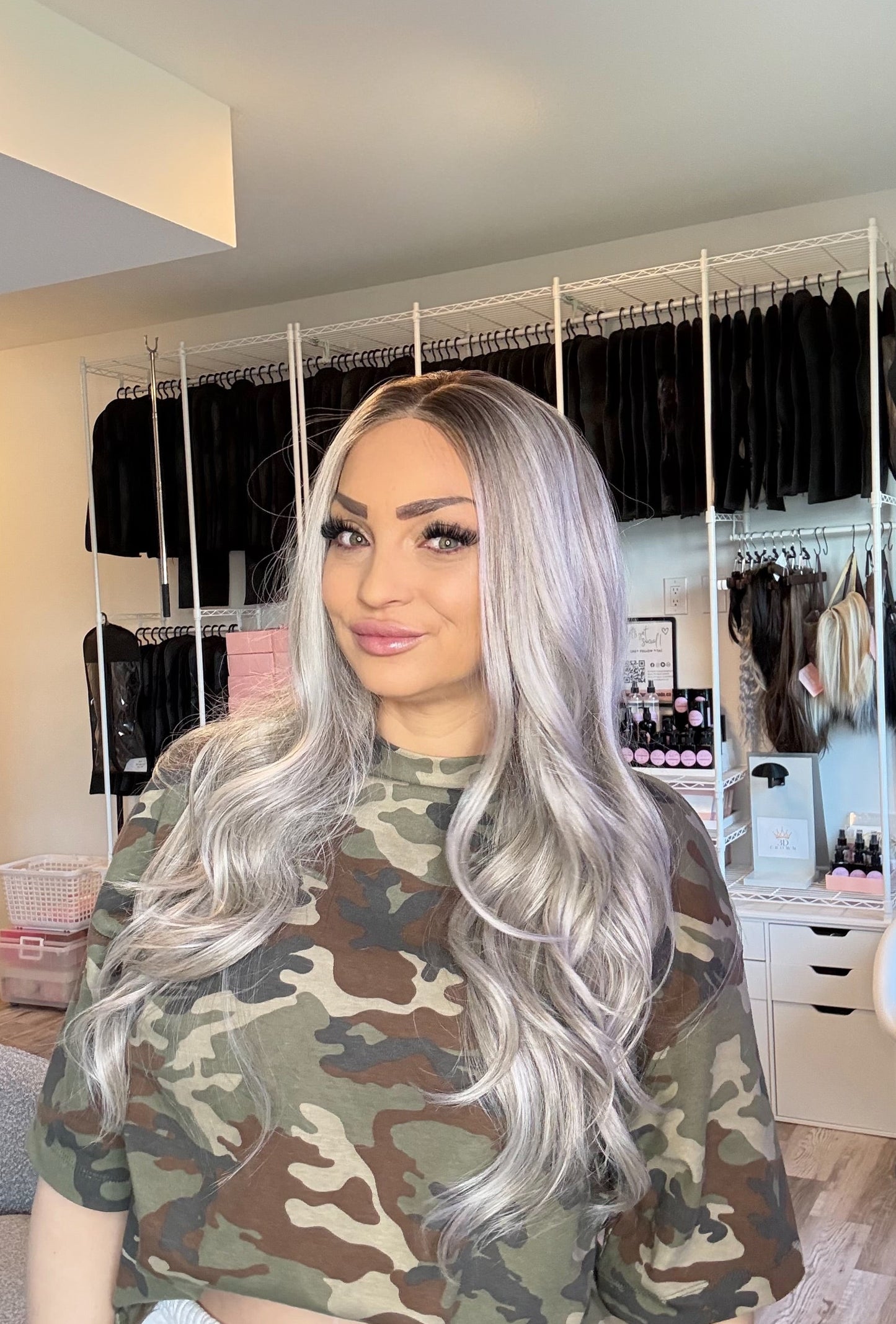 Rogue | Ash Blonde Rooted 13×4 Lace Front Wig