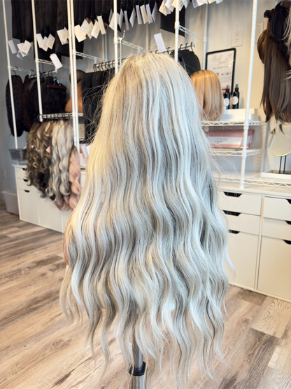 Mellissa - 13x6 Lace Front Wig | 28” | Rooted Cool Blonde Blend