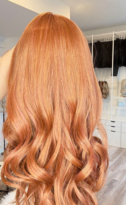 Rose - Monofilament Wig | 26-28” | Ginger Copper Blend | Wigs Canada | Alberta Synthetic Wigs